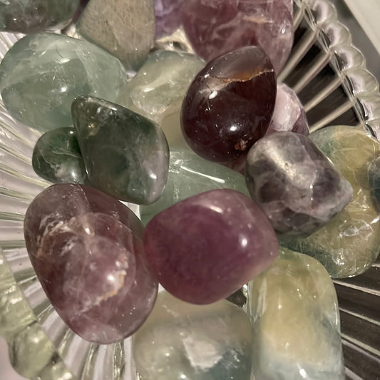 Rainbow Fluorite Tumbled/Polished