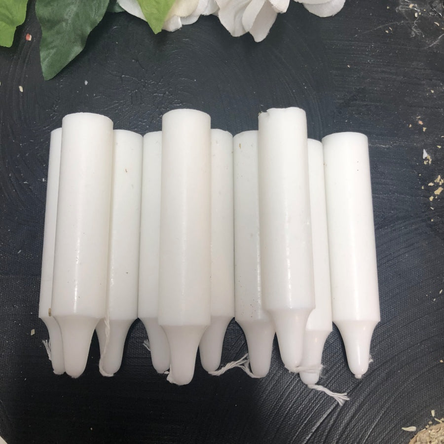 White Taper Candles - 4 Pk