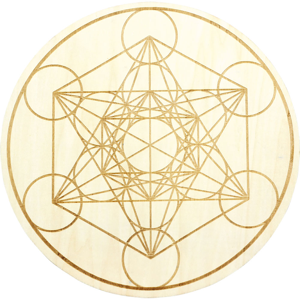 Wood Crystal Grid - Metatron