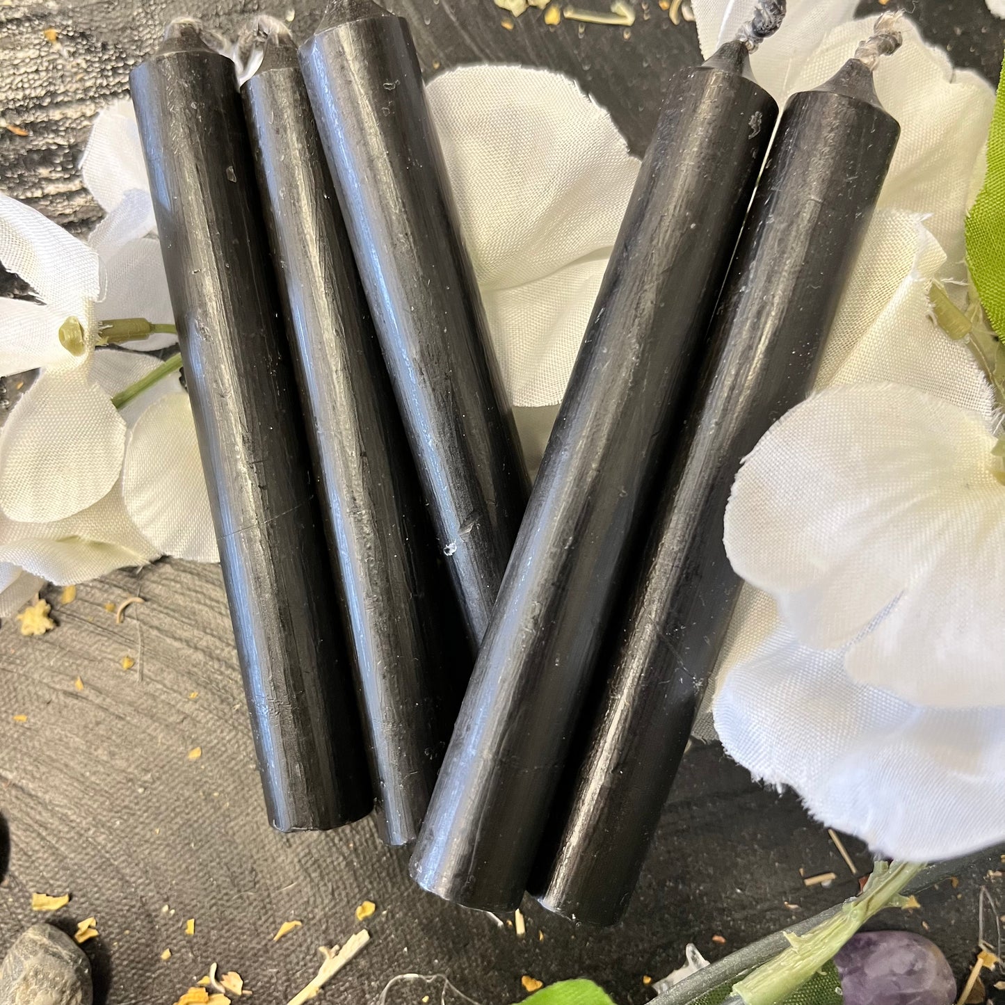 Black Chime Candles - 5 Pk