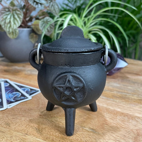 Pentacle Cauldron Mini - Cast Iron
