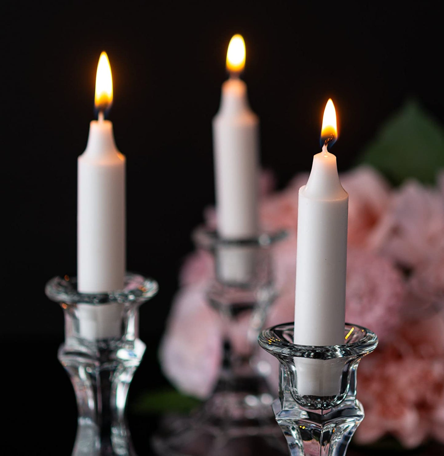 White Taper Candles - 4 Pk