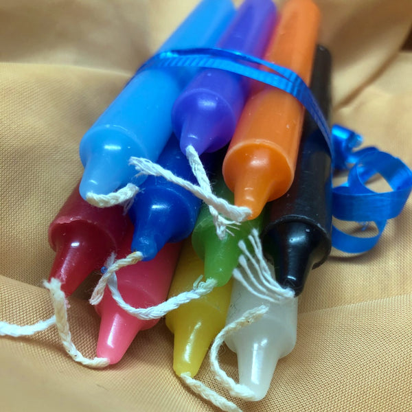Colored Chime Candles - 10 Pk