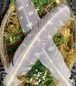 Triple Moon Feather - Smudging