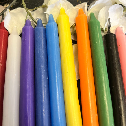 Colored Chime Candles - 10 Pk